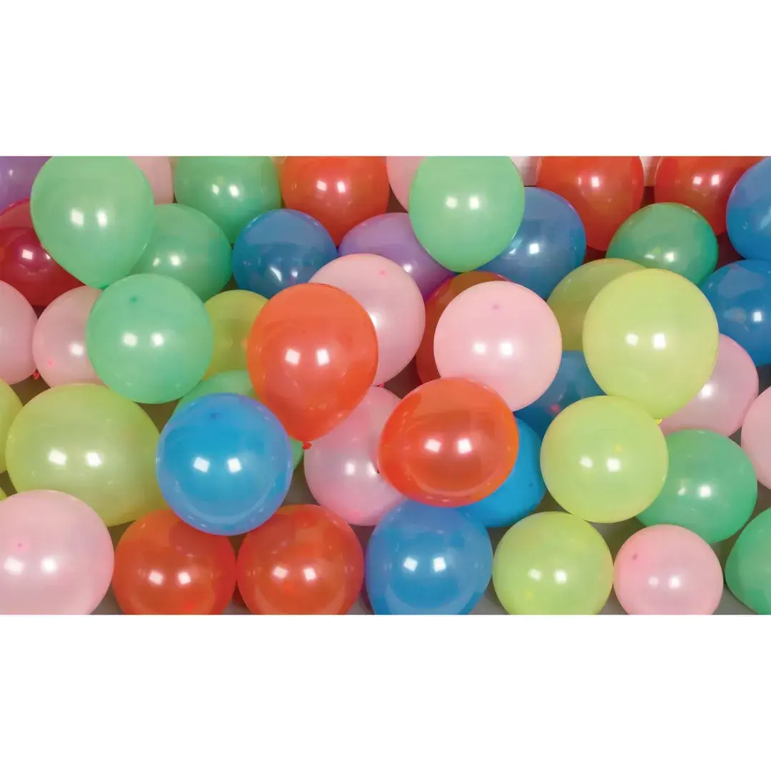 Round Balloons Assorted Colours Pack 100s