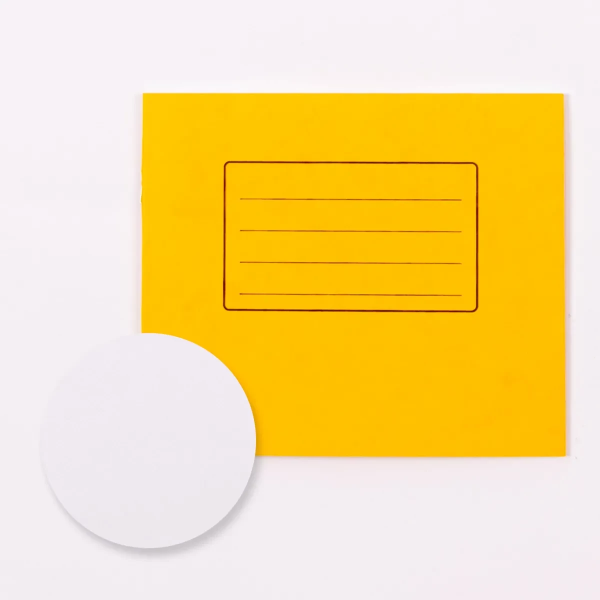 Classmates 5.25 x 6.5" Exercise Book 32 Page, Plain, Yellow - Pack of 100