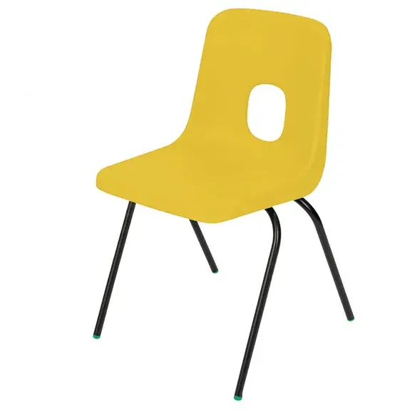Series E Polypropylene Classroom Chair - Yellow - 6-8 years