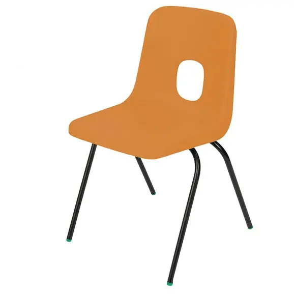 Series E Polypropylene Classroom Chair - Orange - 6-8 years