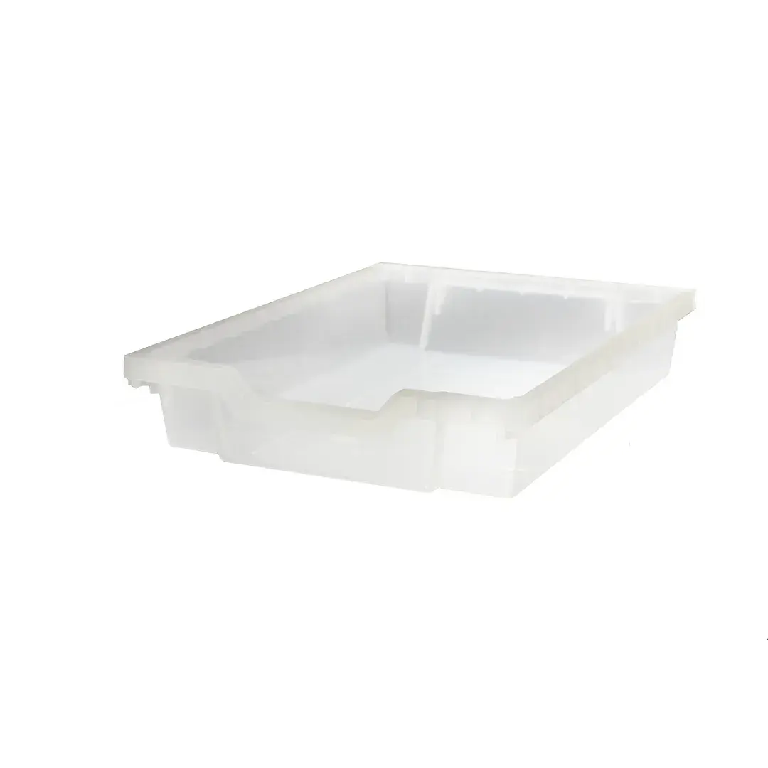 Gratnells Shallow Antimicrobial Trays - Clear