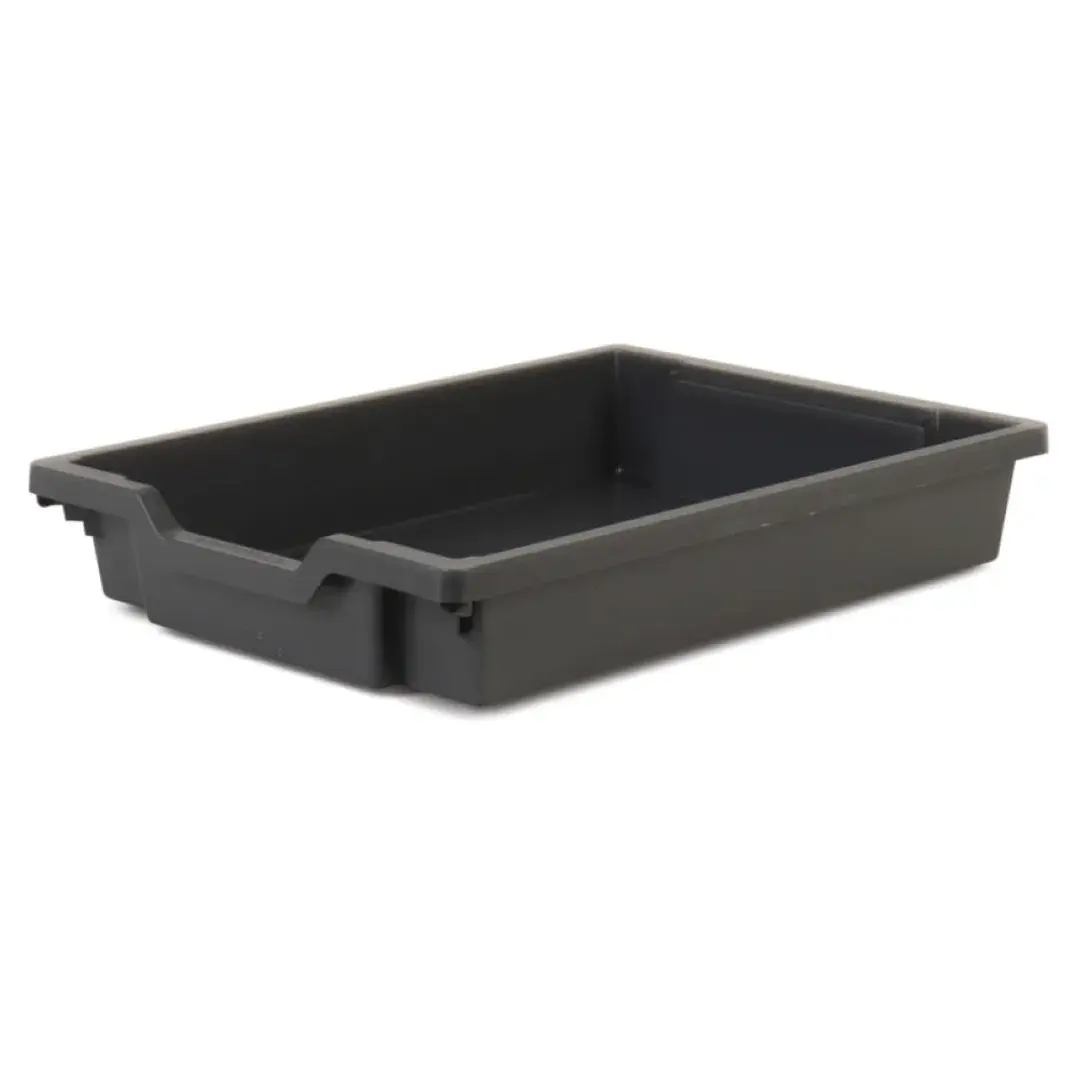 Gratnells Shallow Storage Tray - Charcoal