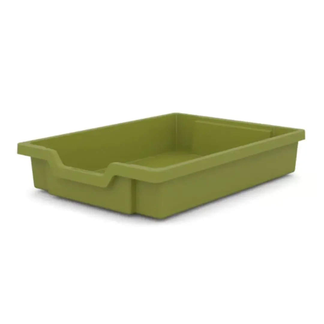 Gratnells Shallow Storage Tray - Olive Green