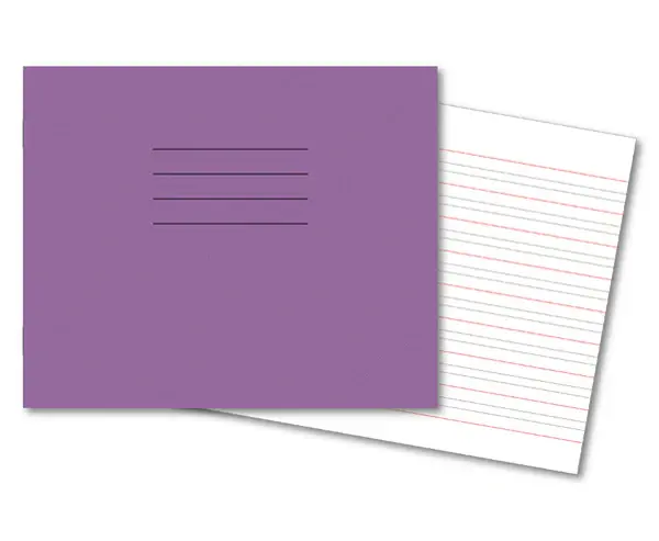 Handwriting Books 165 x 200mm 40 Pages 4mm Ruling / 16mm Ruling Purple