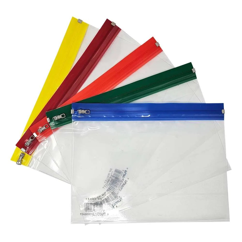 A5 Zip Wallets 255mm x 180mm Assorted S030075A