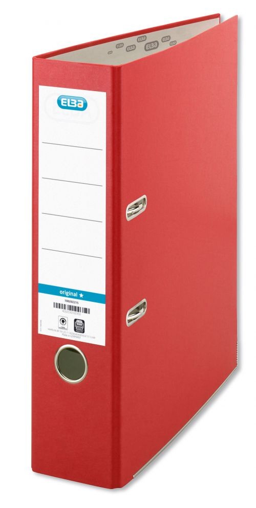 RED Linen Lever Arch Files A4