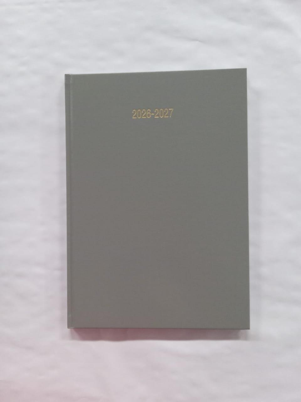 Academic Year Diary A5 Week To View Light Grey 2026/27