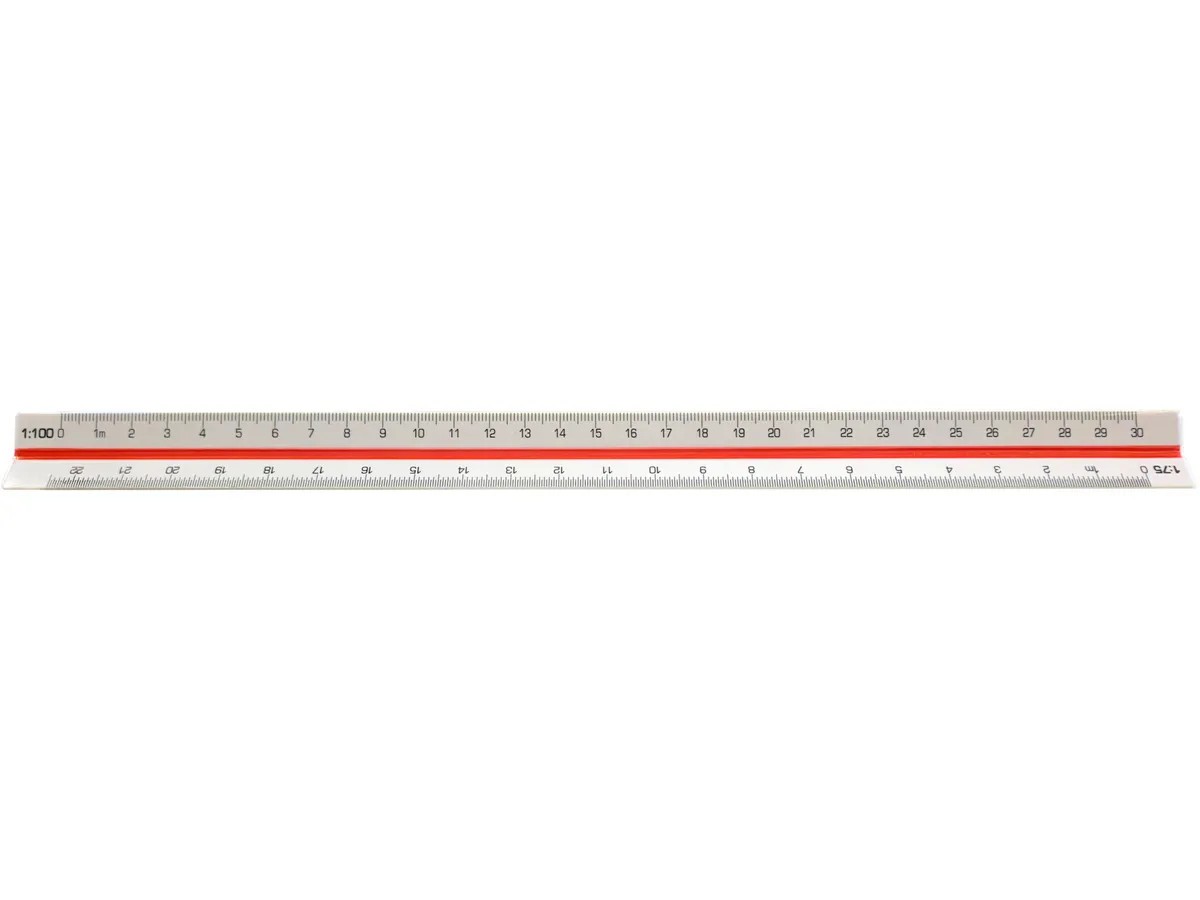 Linex 318 Triangular Scale Ruler 300mm 995400