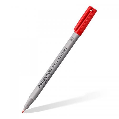 Staedtler Red Lumocolour OHP Fine Non Permanent Pens PK10