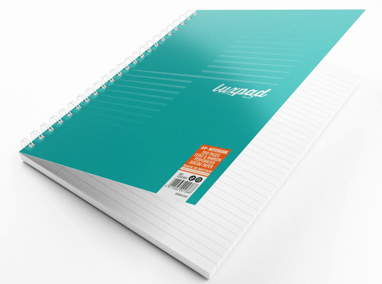Luxpad Metallic Pearl A4 200 Pages Ruled Feint And Margin