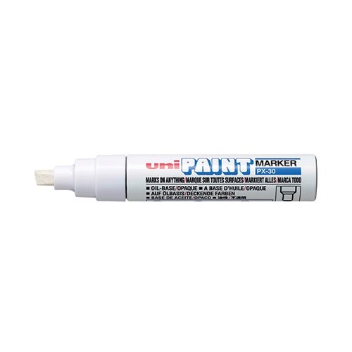 Unipaint PX-30 Paint Marker Broad Chisel White
