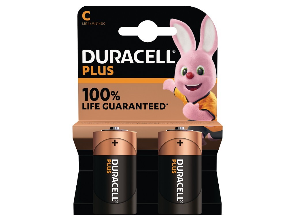 Duracell Plus 100% Life Guaranteed C Size