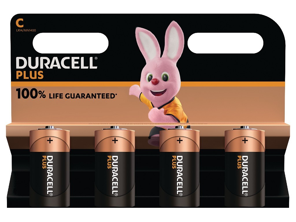 Duracell Plus 100% Life Guaranteed C Size