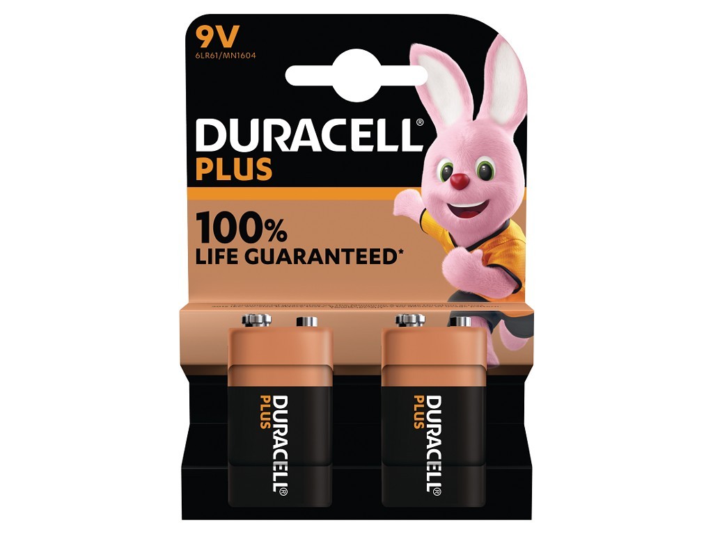Duracell Plus 100% Life Guaranteed Size 9V