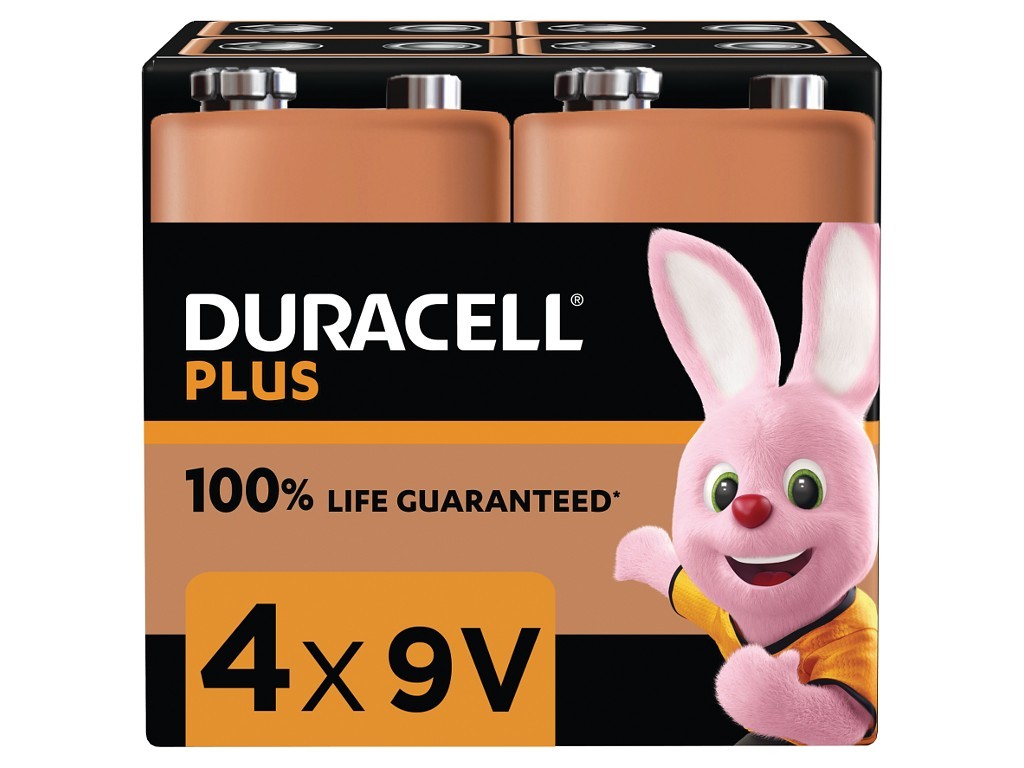 Duracell Plus 100% Life Guaranteed Size 9V