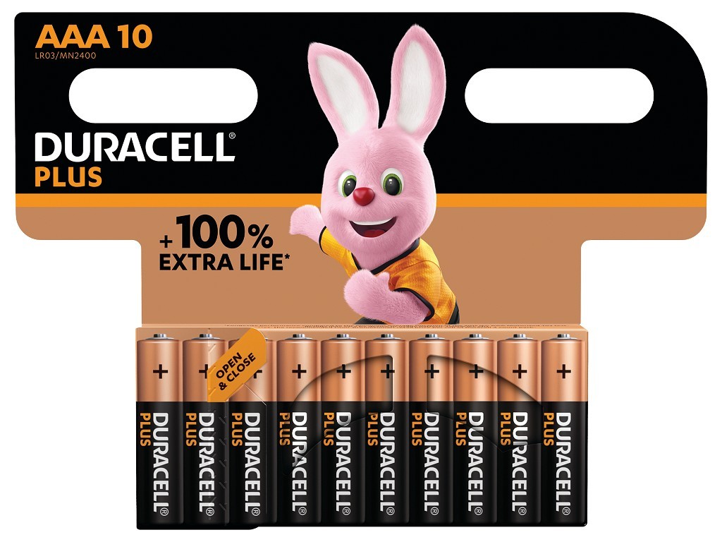 Duracell Plus 100% Life Guaranteed AAA