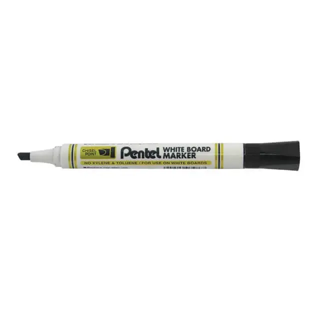 Pentel Everyday Whiteboard Markers Chisel Tip Black