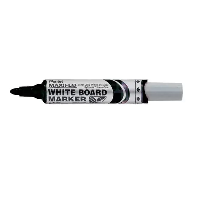 Pentel Maxiflo Whiteboard Markers Bullet Tip Black