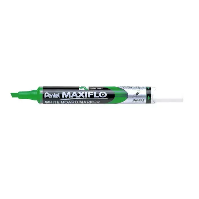 Pentel Maxiflo Whiteboard Markers Chisel Tip Green