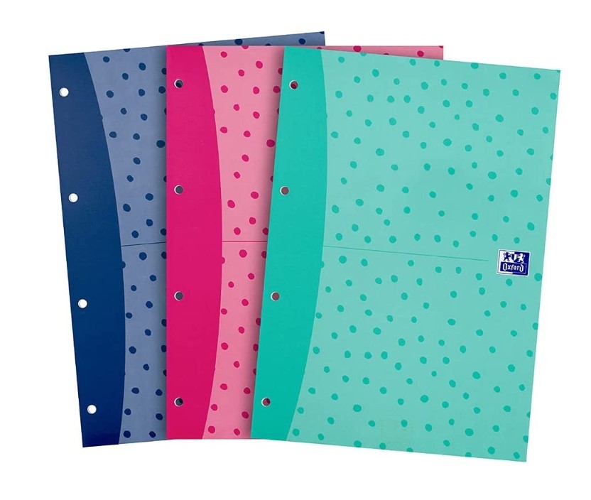 Mynotes Refill Pads A4 140 Pages 90gsm Spots Design - Assorted (Pink/Navy/Mint)