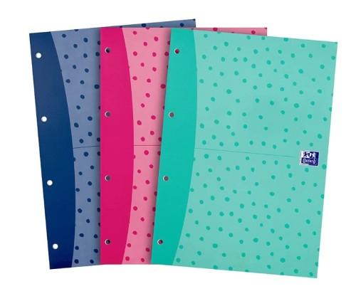 Mynotes Refill Pads A4 140 Pages 90gsm Spots Design Assorted (Pink/Navy/Mint)
