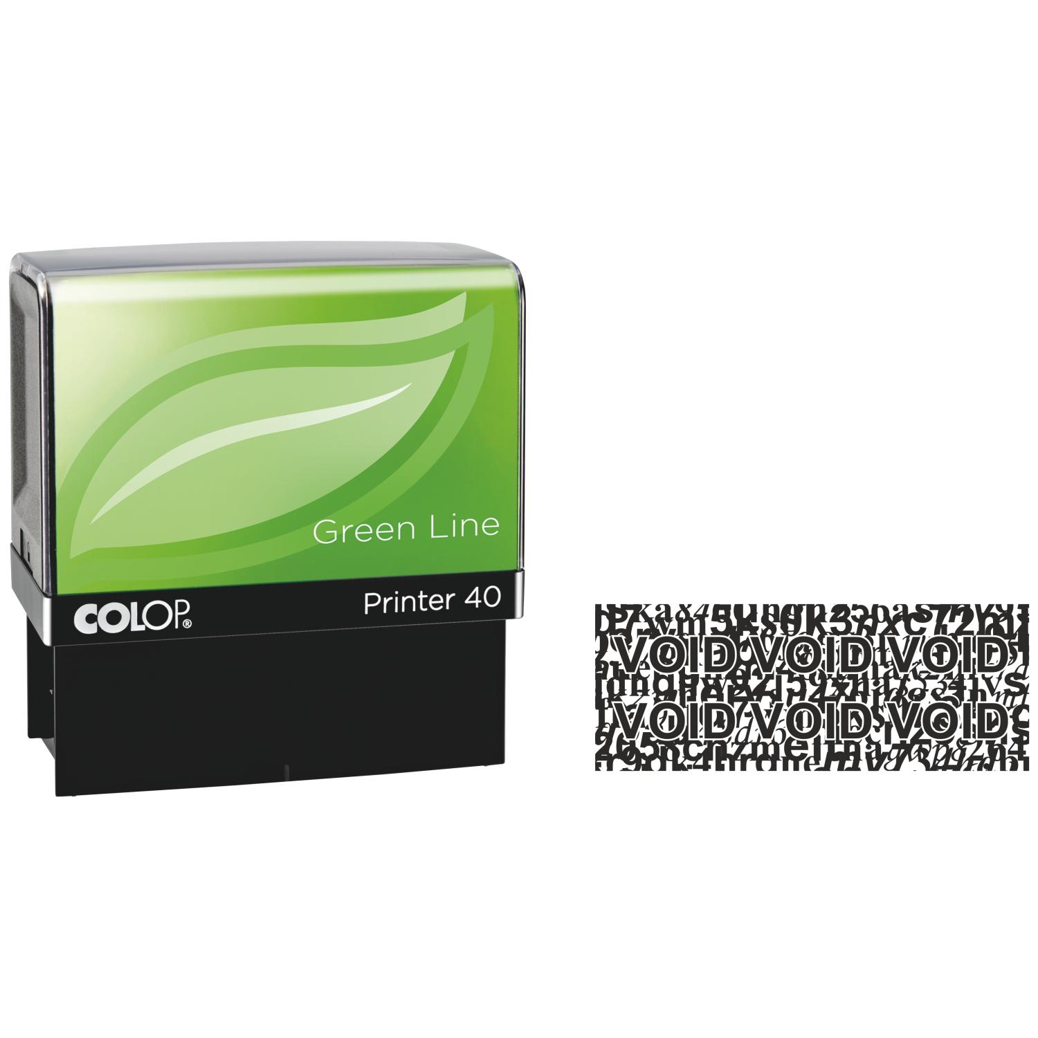 Colop Printer 40 ID Protector Stamp 45mm x 16mm Black