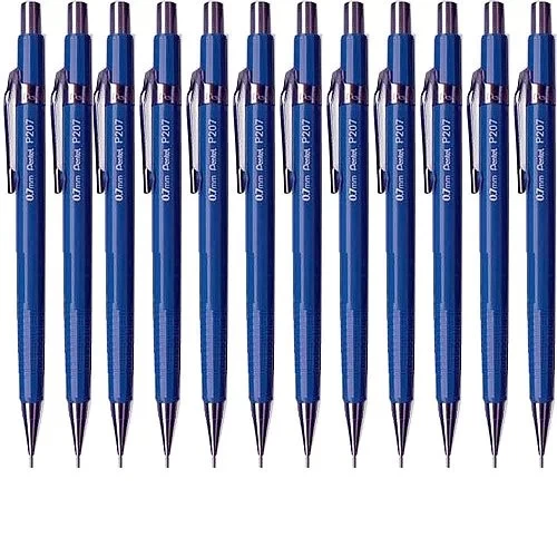 Pentel P200 Automatic Pencil Medium 0.7mm Blue Barrel P207-C