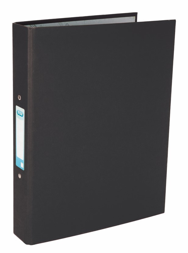 BLACK Linen Ring Binders A4