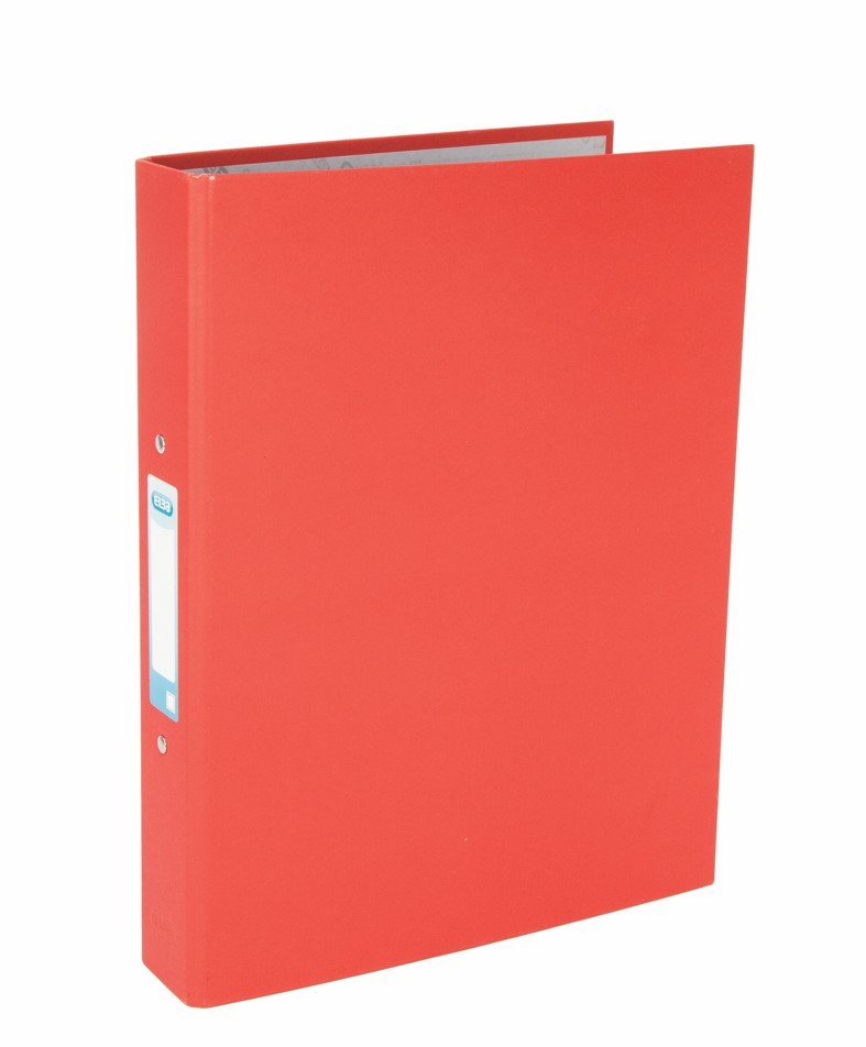 RED Linen Ring Binders A4