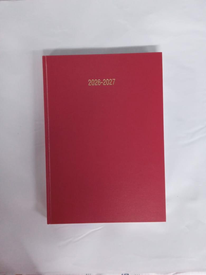 Academic Year Diary A5 Week To View Red 2026/27