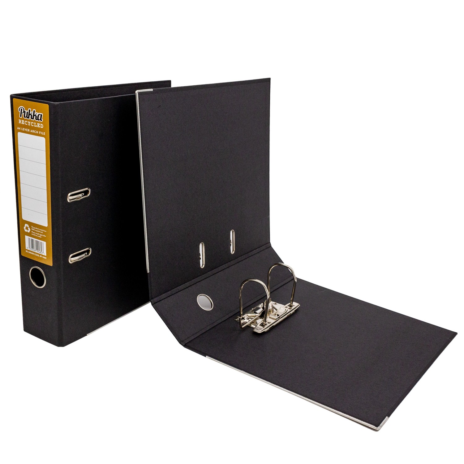 Recycled Lever Arch A4 - Black