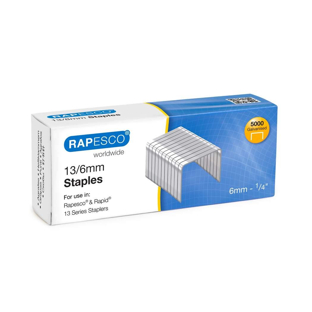 Rapesco Staples 13/6 mm Boxed 5000s