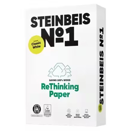 Steinbeis No.1 100% Recycled Copier Paper A4 80gsm Pack 2500s