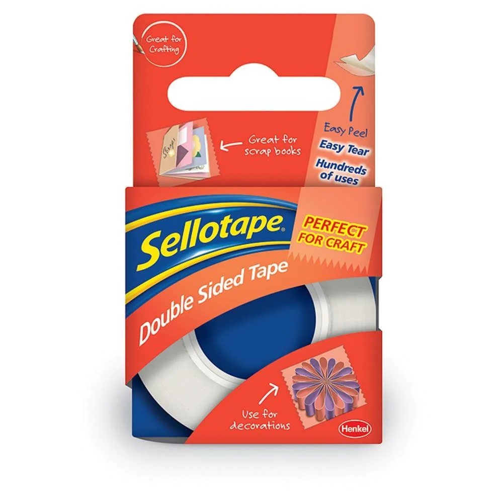 Sellotape Double Sided Tape 12mm x 33m