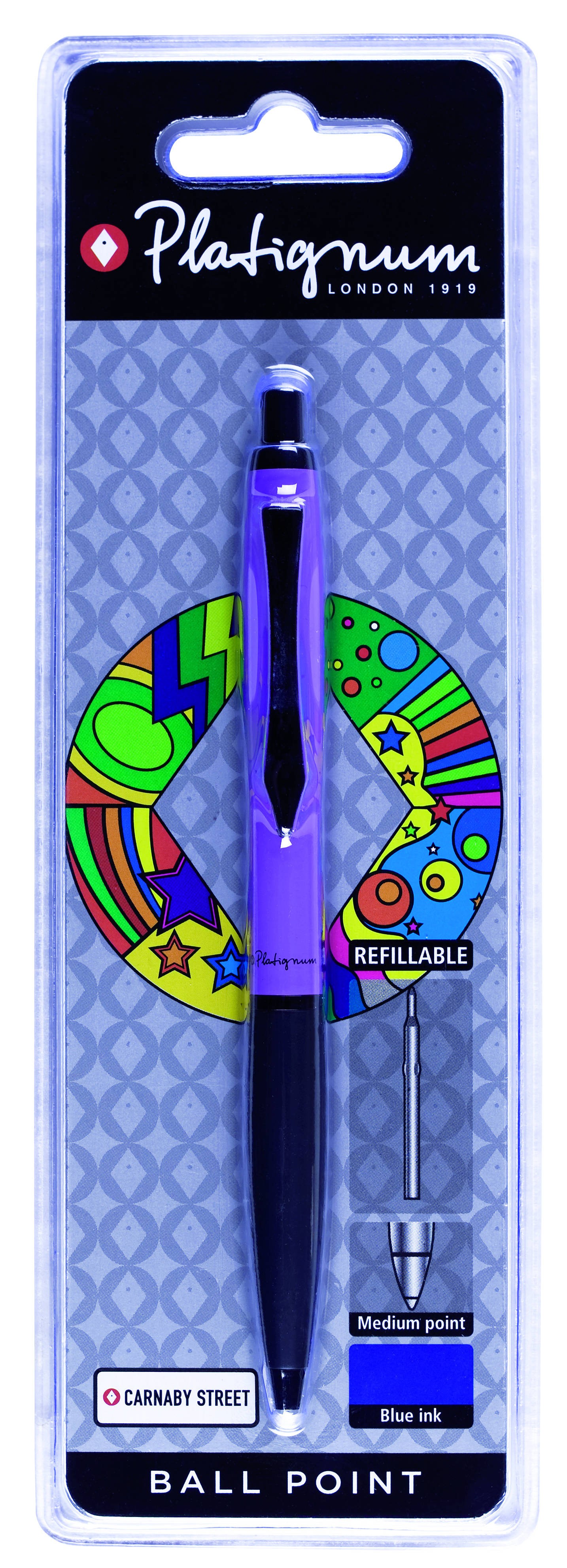 Carnaby Street Ball Pen Lilac