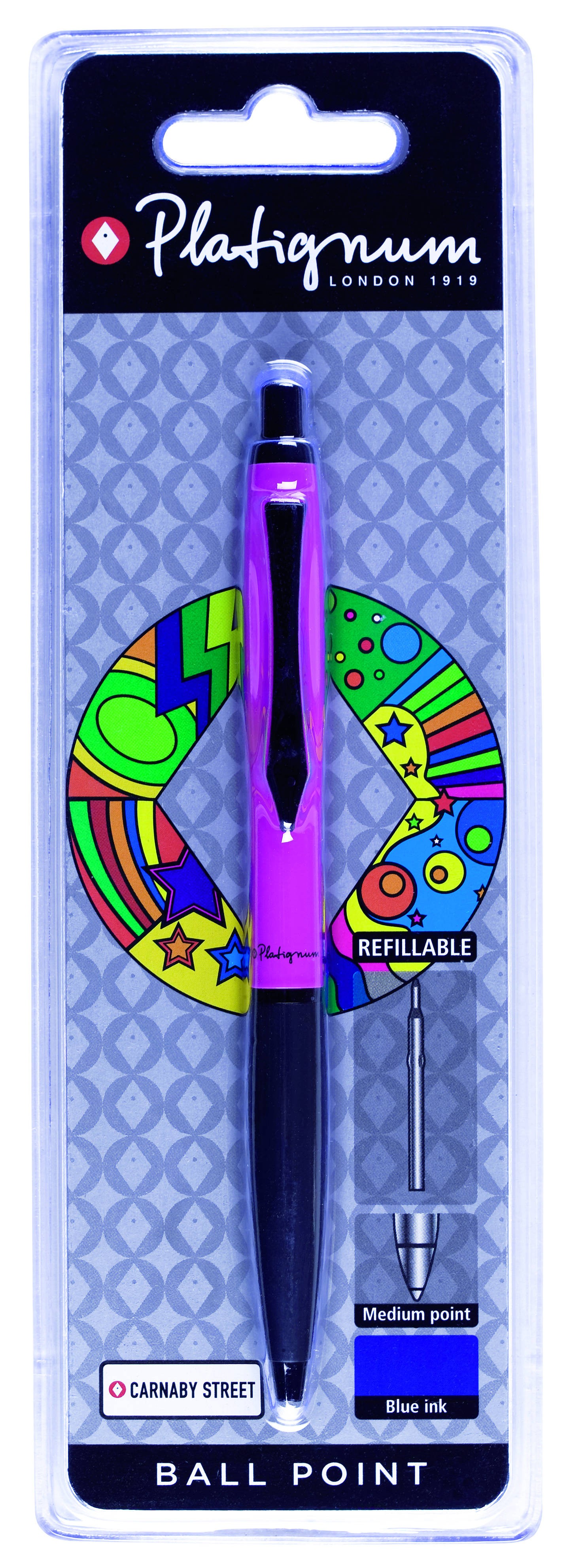 Carnaby Street Ball Pen Pink