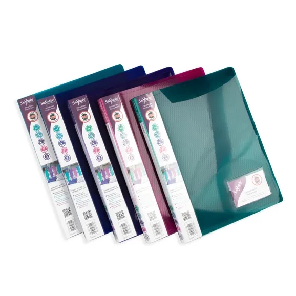 Snopake Clamp Binders And Poly File Assorted Colours