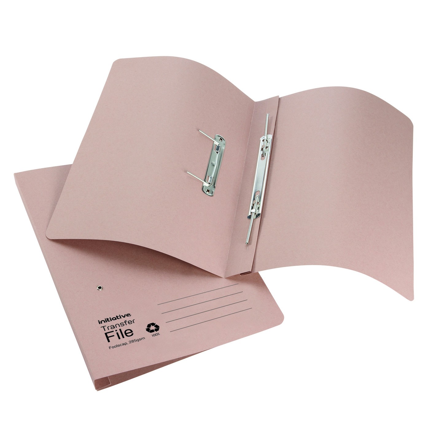 Initiative Transfer Spring File Foolscap 285gsm Buff