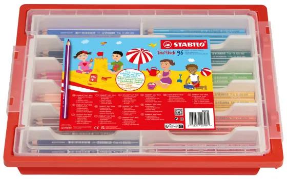 Stabilo Trio Thick Colouring Pencils Triangular Shaped Assorted Classpack