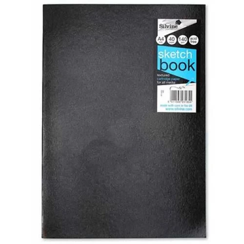Laminated Sketch Book A4 140gsm Black 480-S
