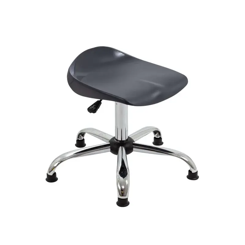 Titan Swivel Stool 600mm x 600mm x 440 - 510mm With Glides Junior Years Charcoal