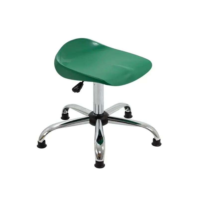 Titan Swivel Stool 600mm x 600mm x 440 - 510mm With Glides Junior Years Green