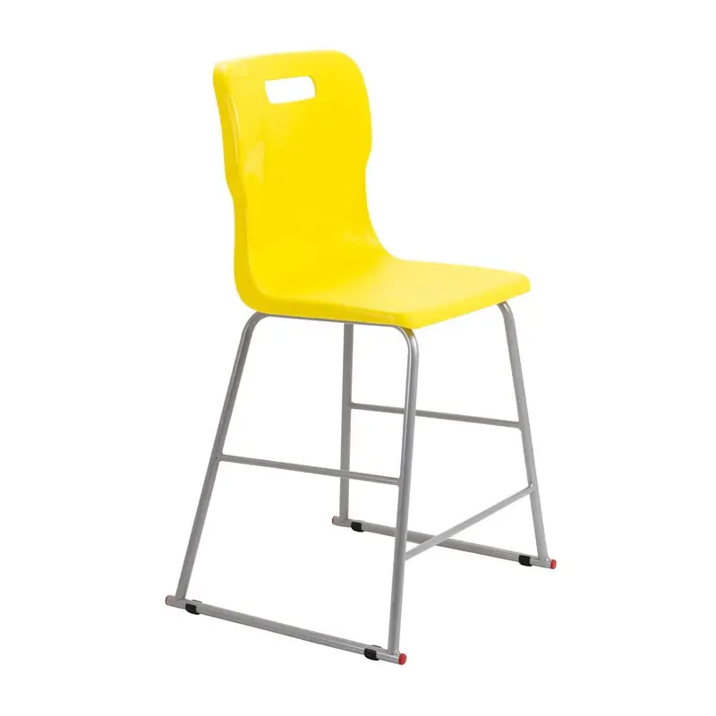 Titan High Chair 485mm x 485mm x 955mm 8 - 11 Years  Yellow