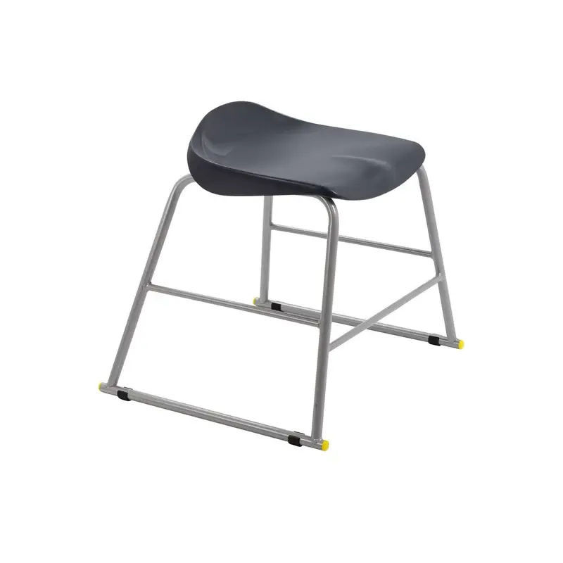 Titan High Stool 485mm x 485mm x 520mm 6 - 8 Years Charcoal