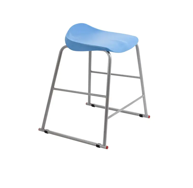 Titan High Stool 485mm x 485mm x 650mm 8 - 11 Years Sky Blue