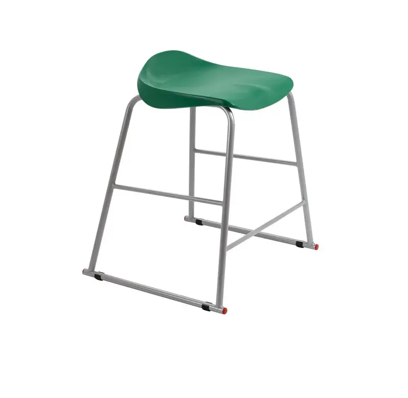 Titan High Stool 485mm x 485mm x 650mm 8 - 11 Years Green