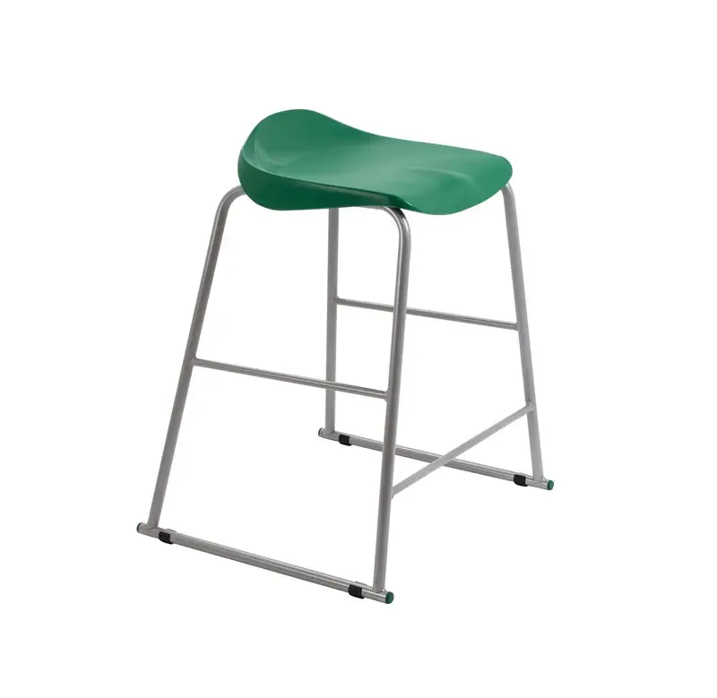 Titan High Stool 485mm x 485mm x 685mm 11 - 14 Years Green