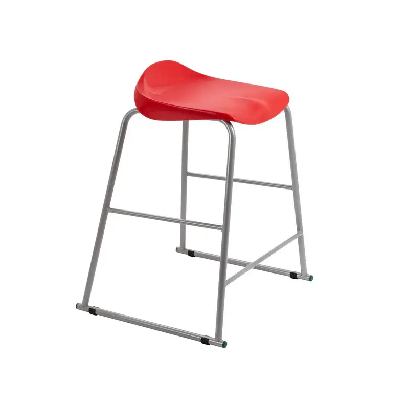 Titan High Stool 485mm x 485mm x 685mm 11 - 14 Years Red