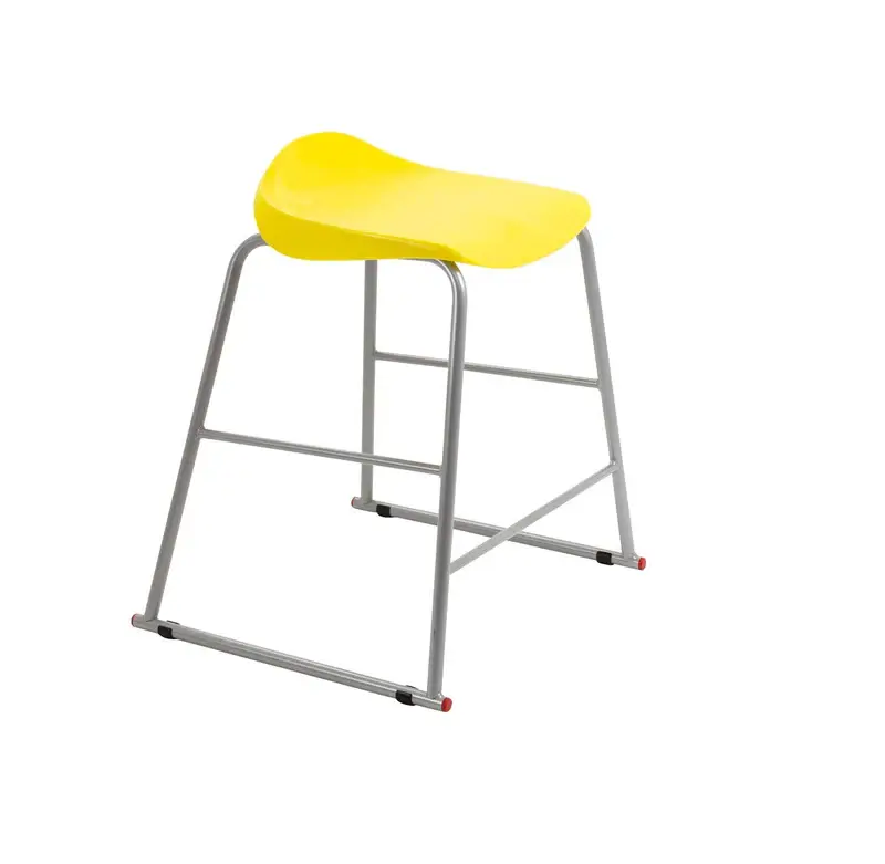 Titan High Stool 485mm x 485mm x 770mm 14+ Years Yellow