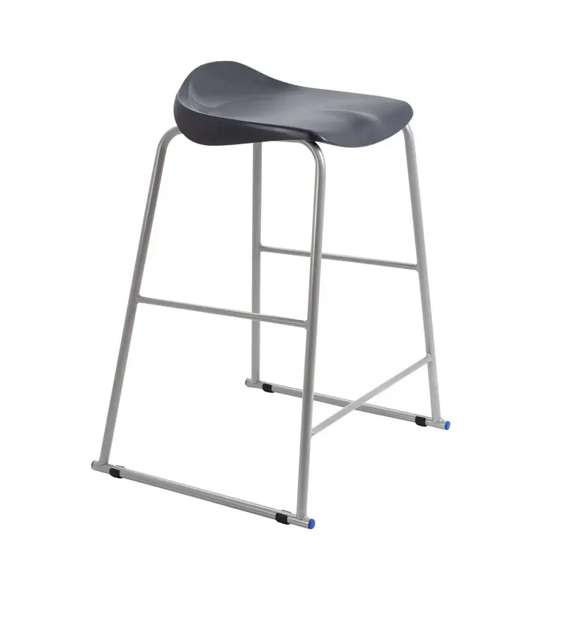 Titan High Stool 485mm x 485mm x 770mm 14+ Years Charcoal
